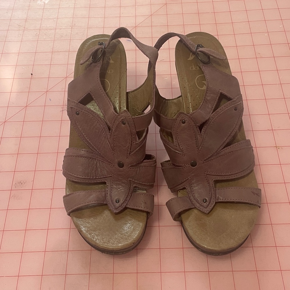 Purple Strappy Sandals Dansko